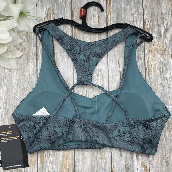 Women’s Snakeskin Print Active Sports Bra 2-Pack Size M - Picture 5 of 10